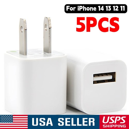 5pcs white usb - white, 1a