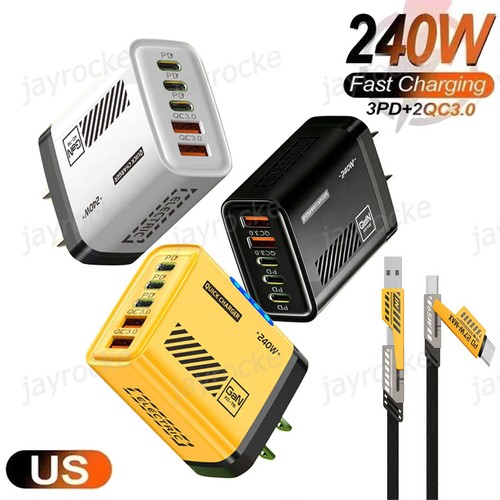 240w gan usb wall - usb, 5