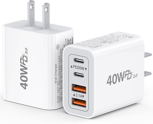Pack 40w wall plug usb - usb, c
